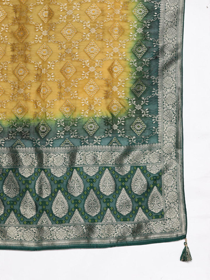 Green Yoke Design Velvet Straight Suit With Dupatta