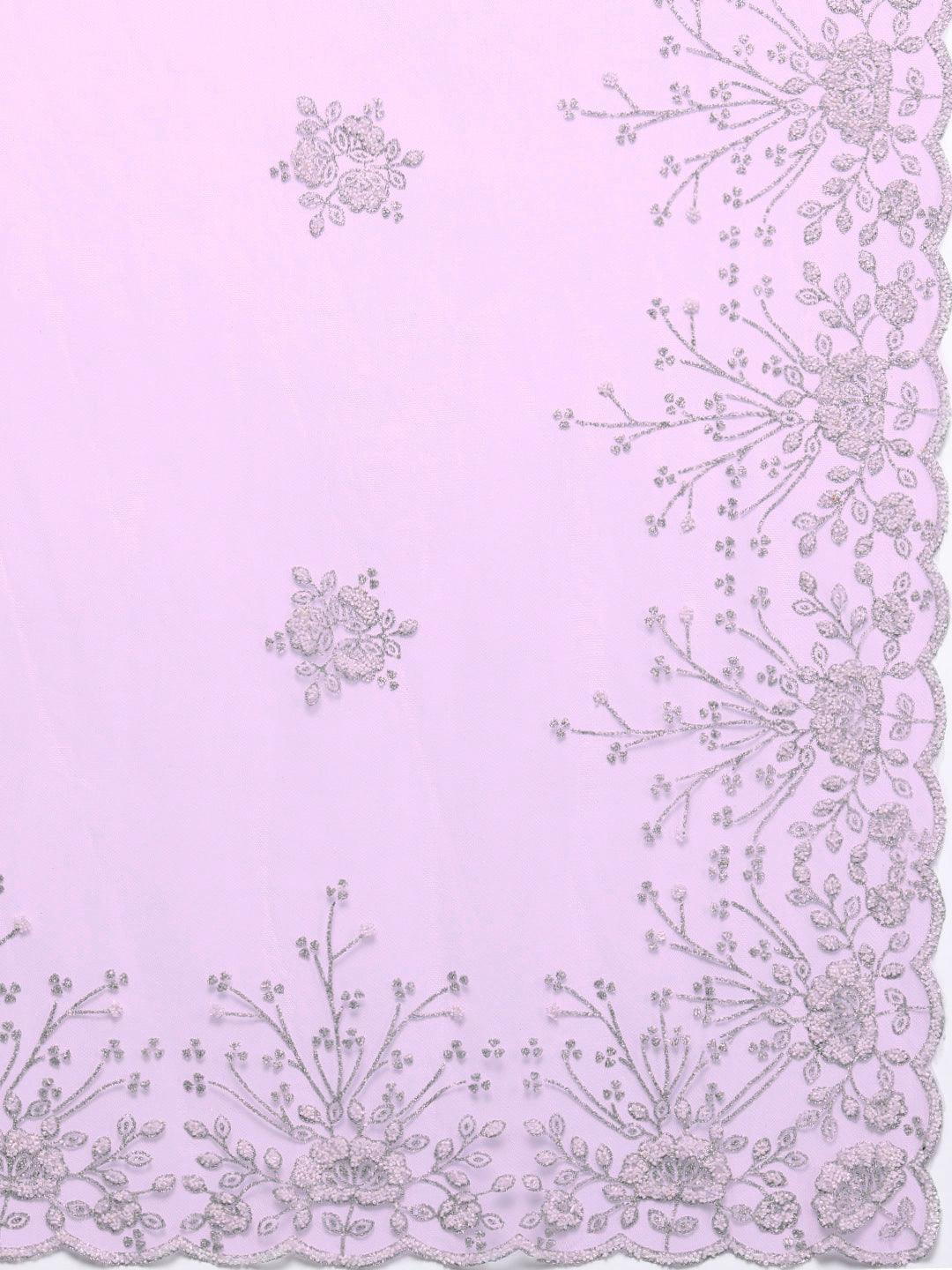Libas Art Lavender Embellished Net Gown Dress - ShopLibas