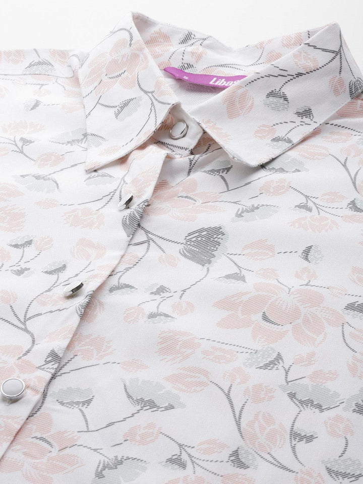 White Printed Rayon Co-Ords