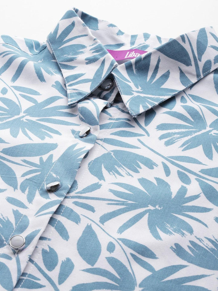White Printed Rayon Co-Ords