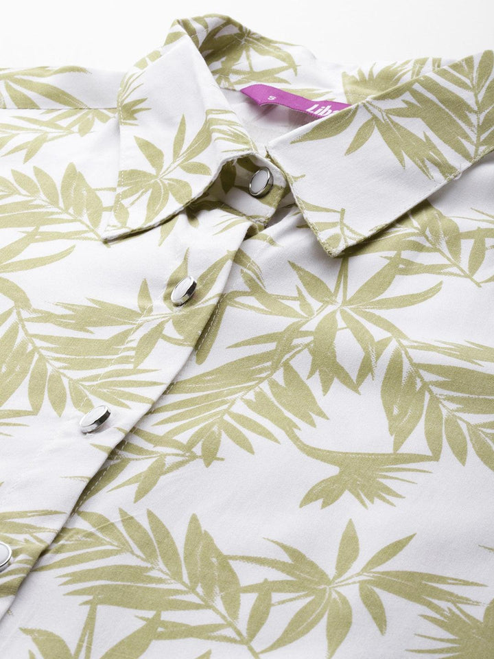 White Printed Rayon Co-Ords