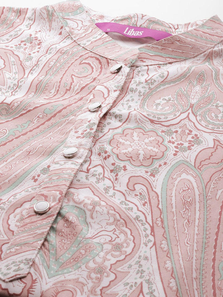 Mauve Printed Rayon Co-Ords