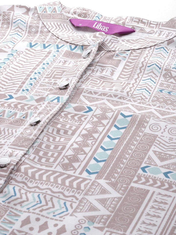 Mauve Printed Rayon Co-Ords