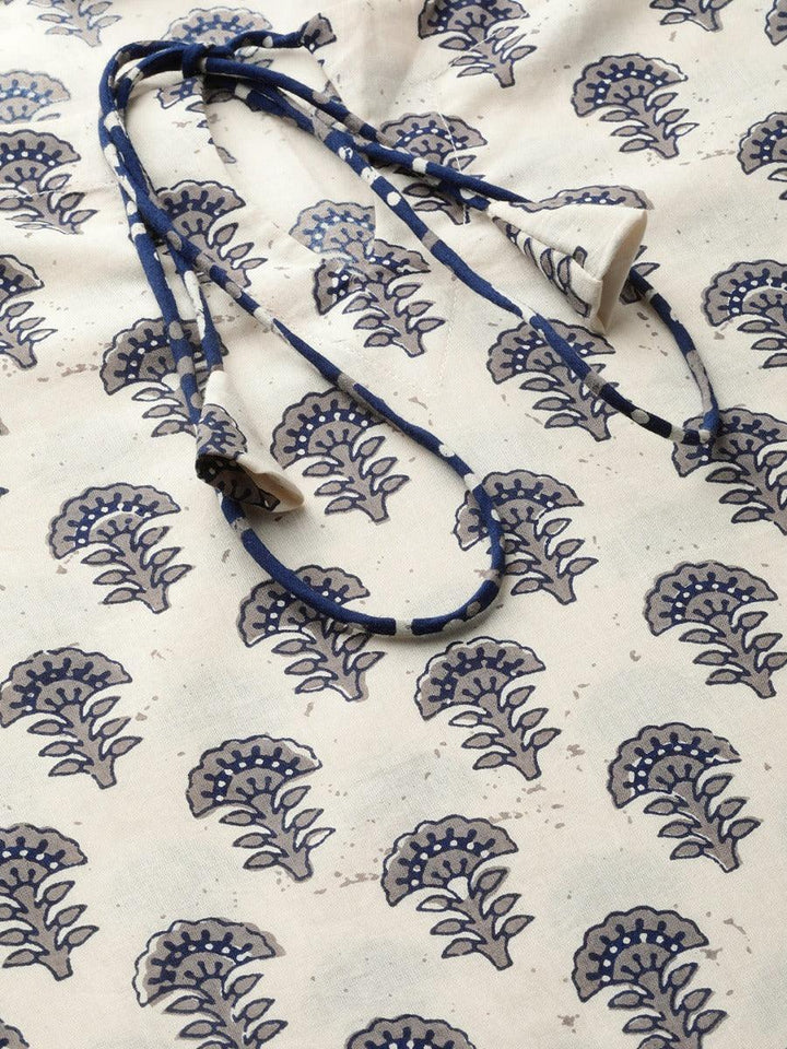 Off-White Printed Cotton Suit Set - ShopLibas