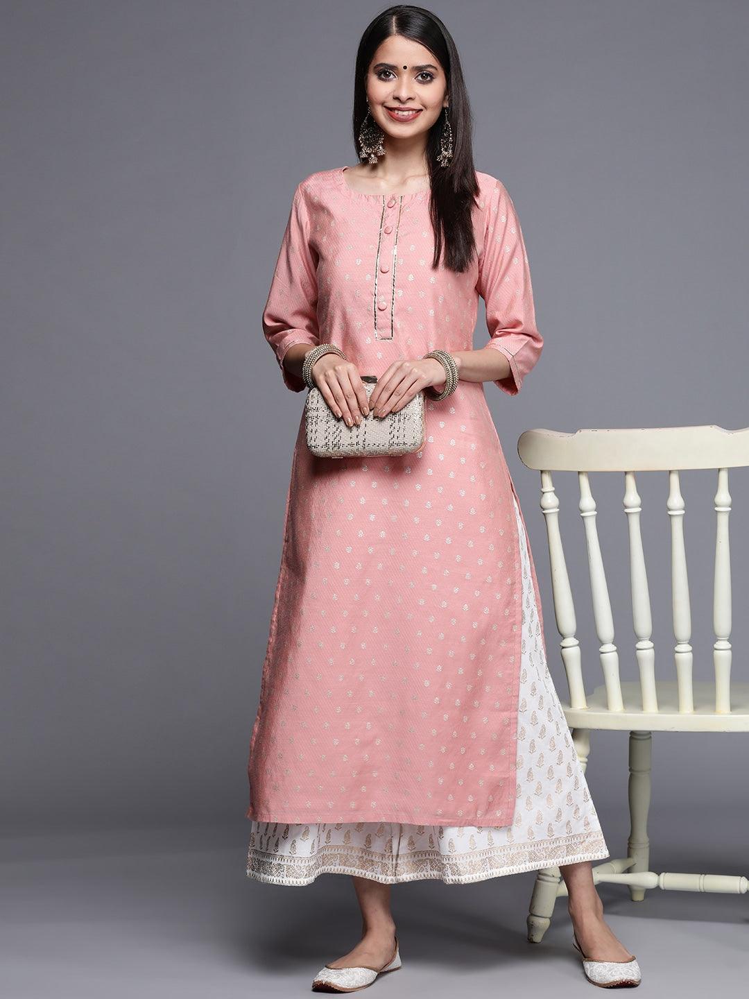 White Printed Cotton Palazzos - ShopLibas 