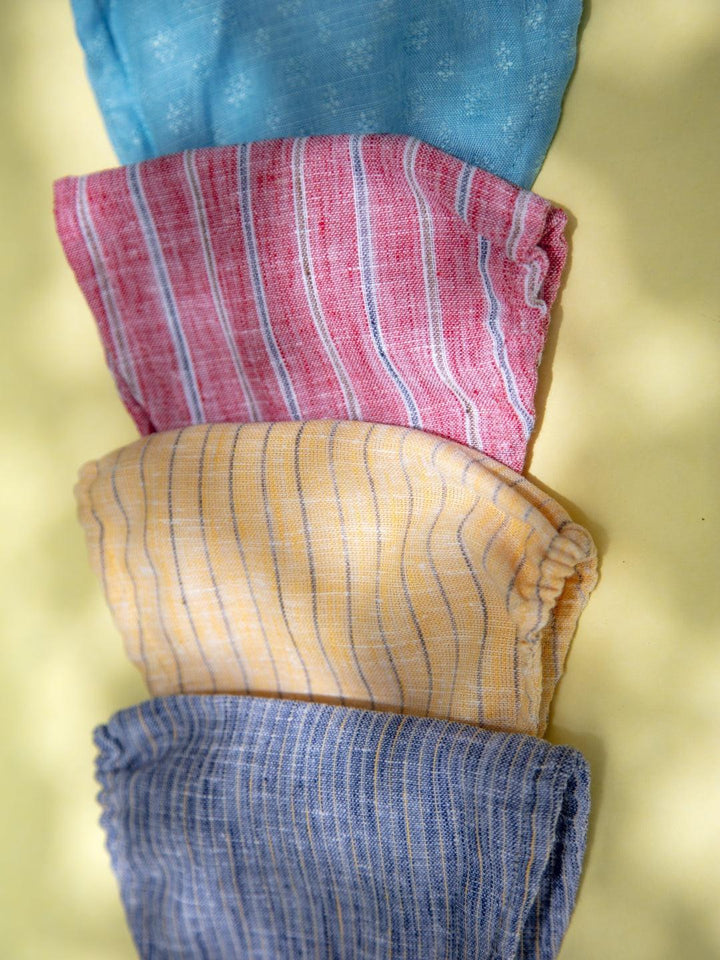 Libas Multicolored Up-cycled Cotton Masks ( Pack of 4 ) - ShopLibas