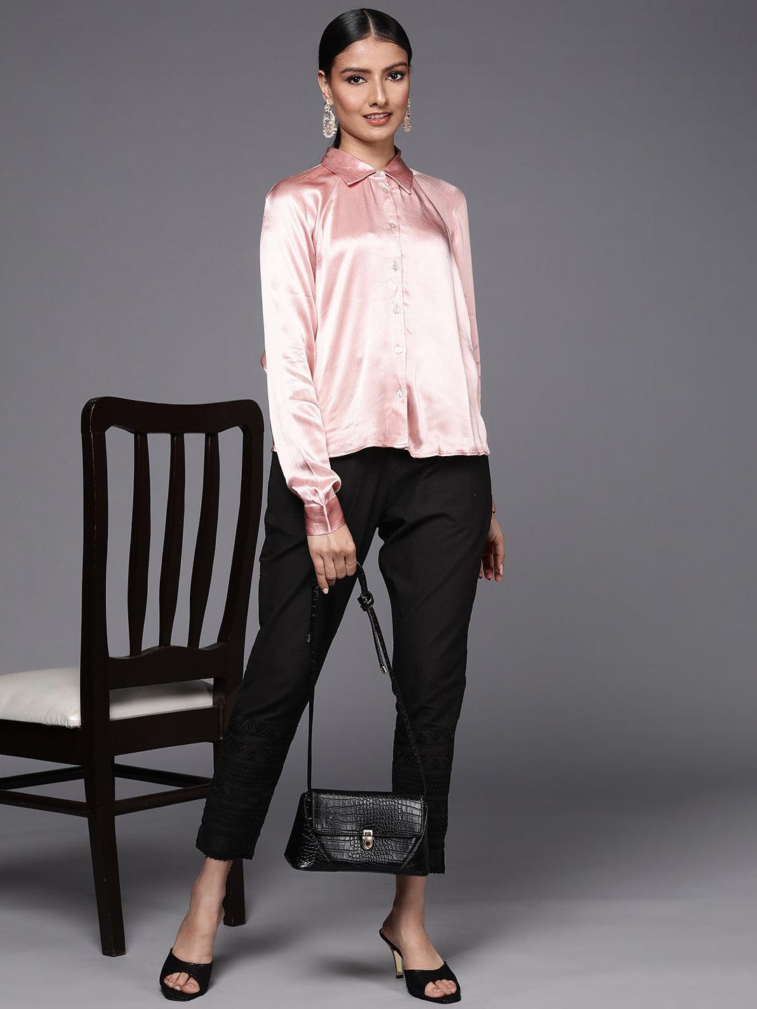 Black Solid Cotton Trousers - ShopLibas 