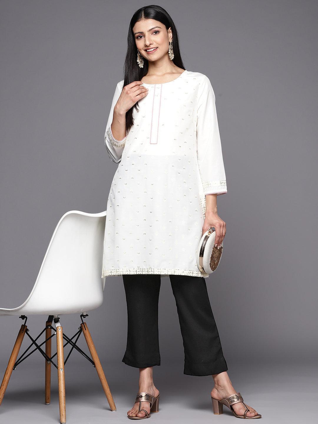 Black Solid Viscose Rayon Trousers - ShopLibas 