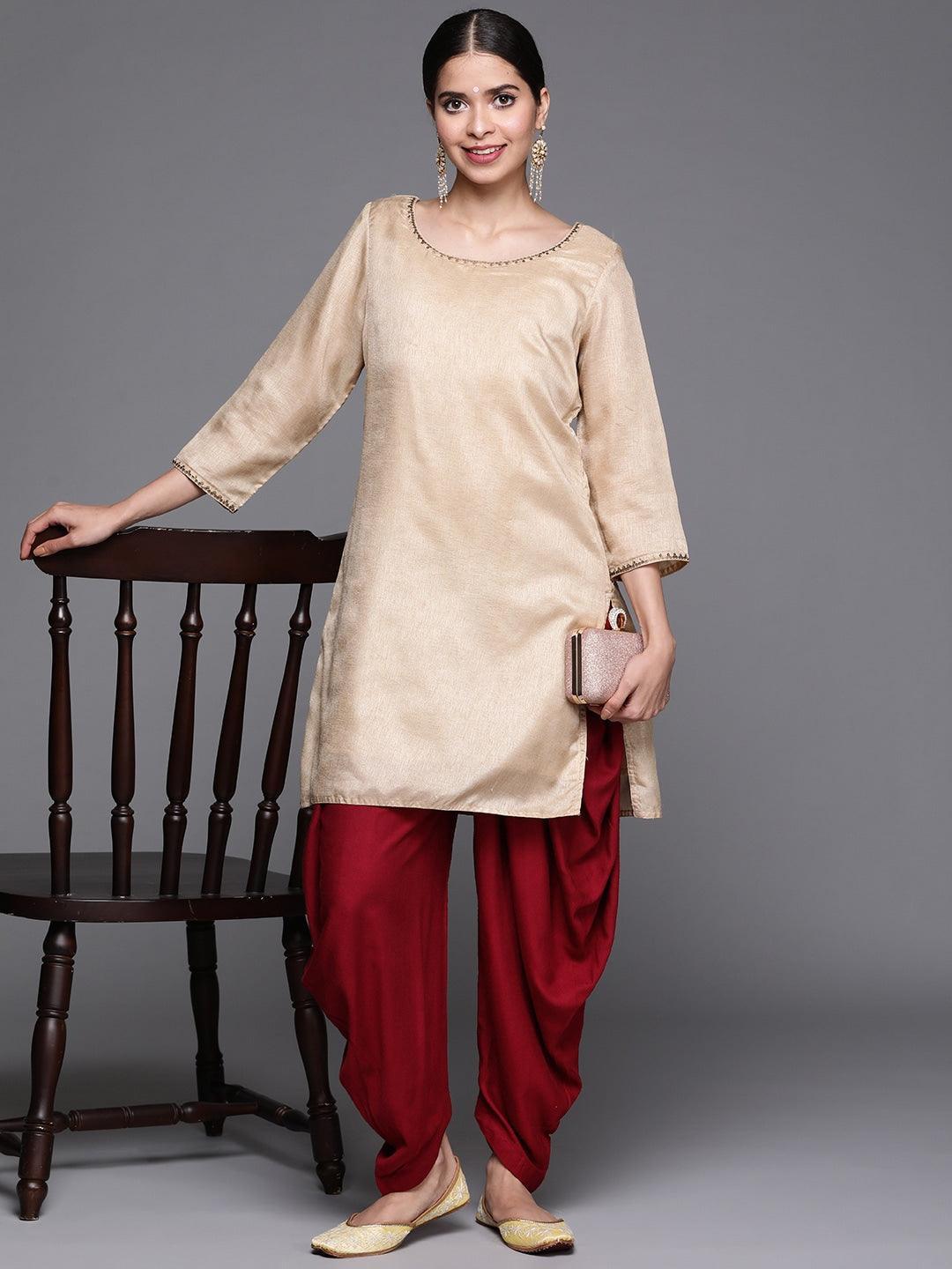 Maroon Solid Rayon Salwar Pants - ShopLibas