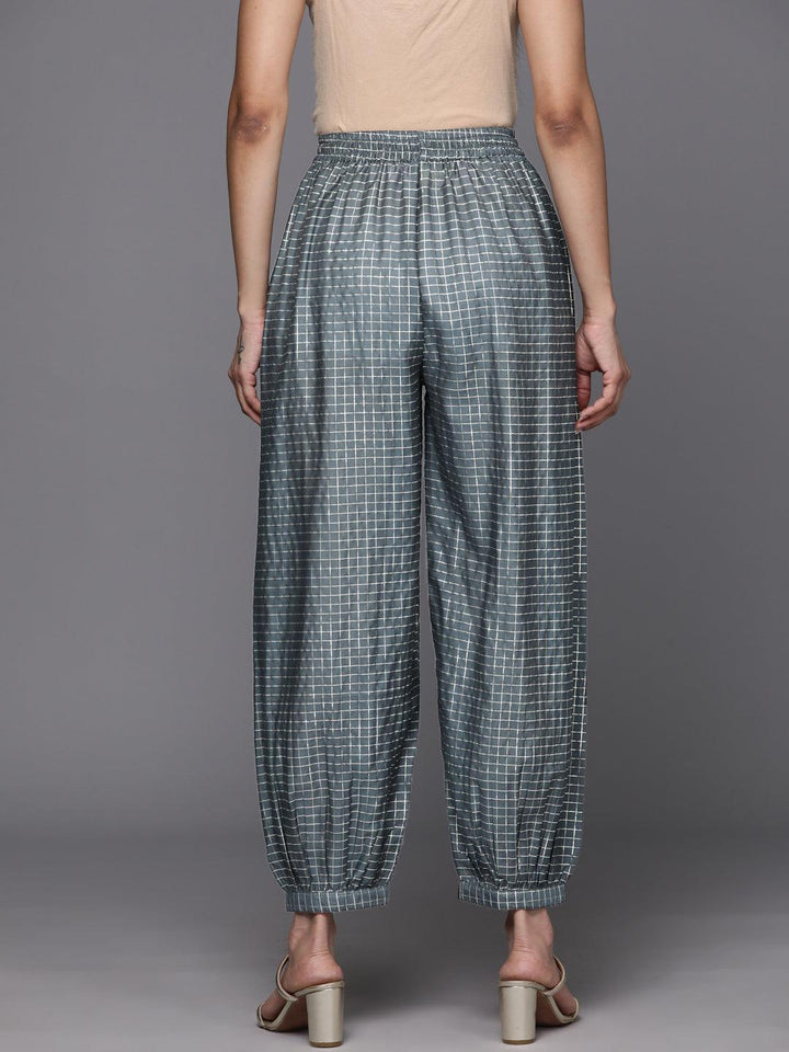 Grey Printed Cotton Salwar