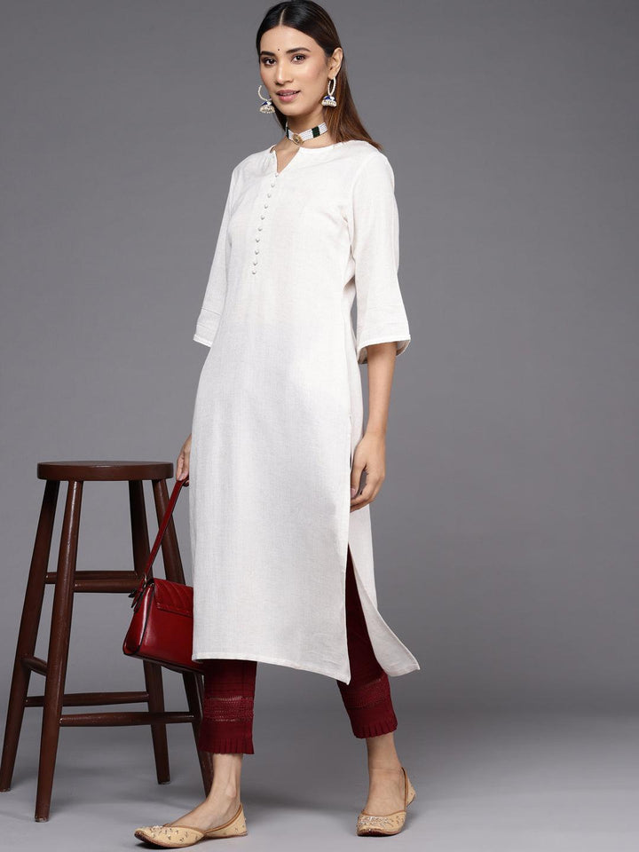 Maroon Solid Cotton Trousers