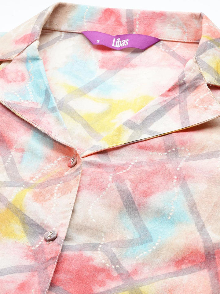 Multi Dyed Cotton Co-Ords