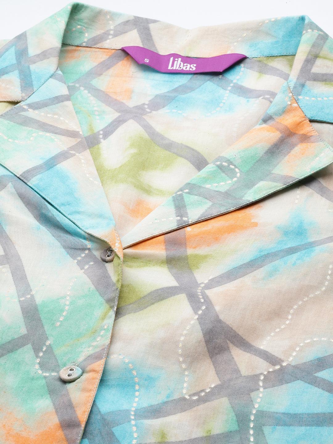 Multi Dyed Cotton Co-Ords - ShopLibas 