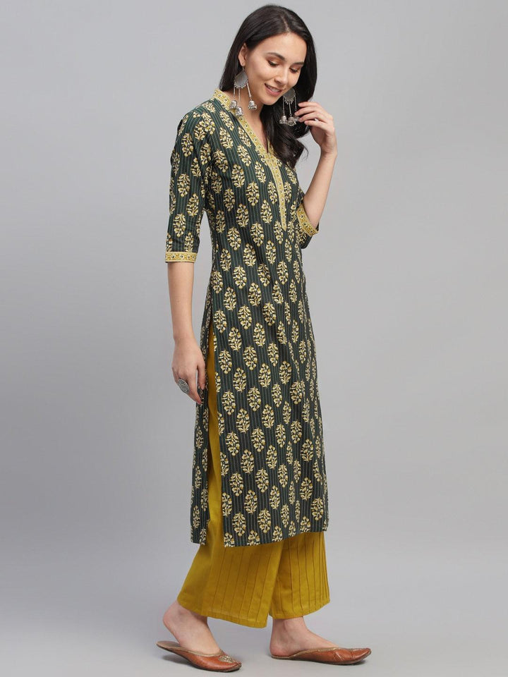 Multicoloured Printed Cotton Kurta - ShopLibas