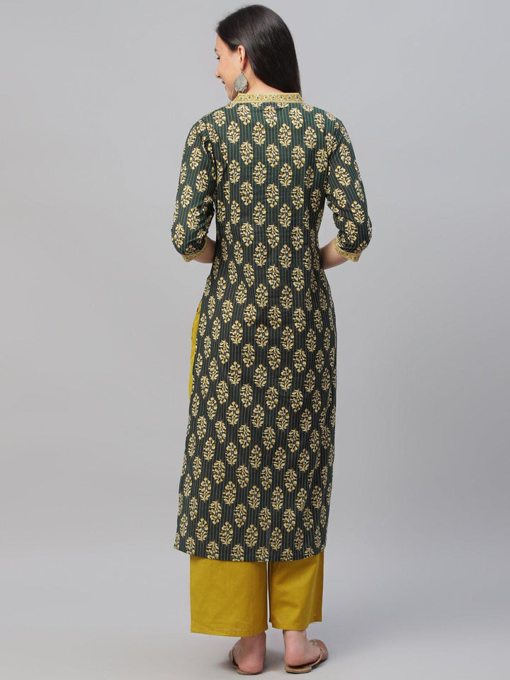 Multicoloured Printed Cotton Kurta - ShopLibas