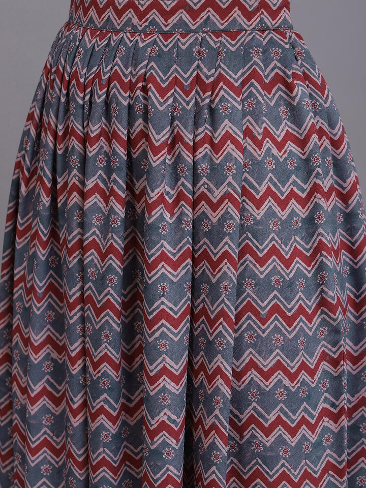 Multicoloured Printed Georgette Co-Ords - ShopLibas
