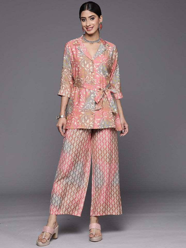Multi Printed Silk Blend Co-Ords