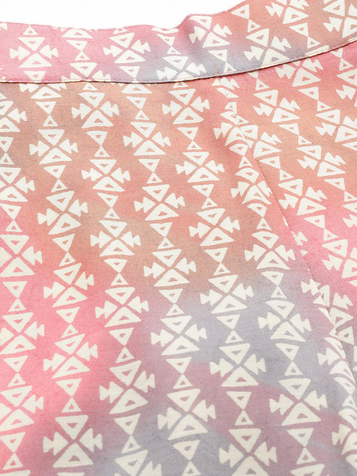 Multi Printed Silk Blend Co-Ords