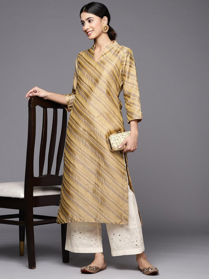 Off White Hem Design Cotton Palazzos